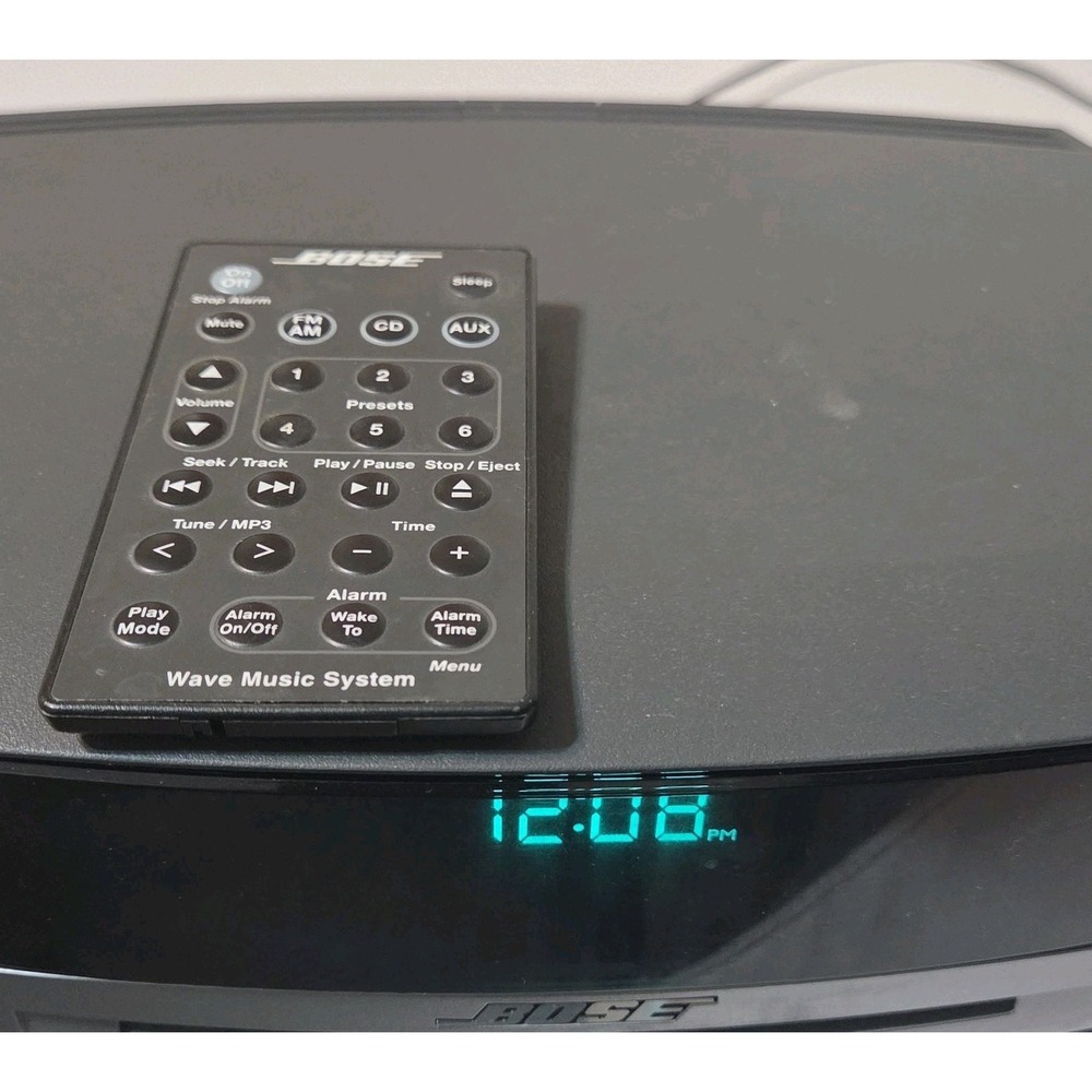 BOSE Wave Radio Music System AWRCC1 Graphite Gray W/ Remote NOT TESTED Turns On